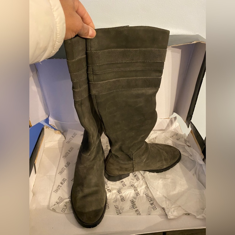 NIB Colin Stuart suede genuine leather ridding boots.